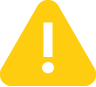 Warning sign icon